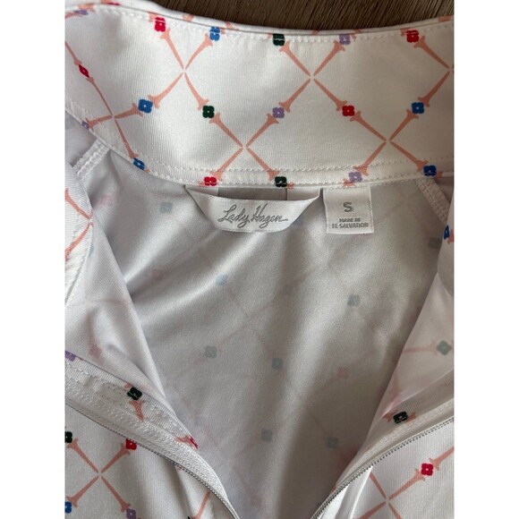 LADY HAGEN WOMENS PRINTED UV LONG SLEEVE GOLF TOP SIZE S EUC - Picture 6 of 10